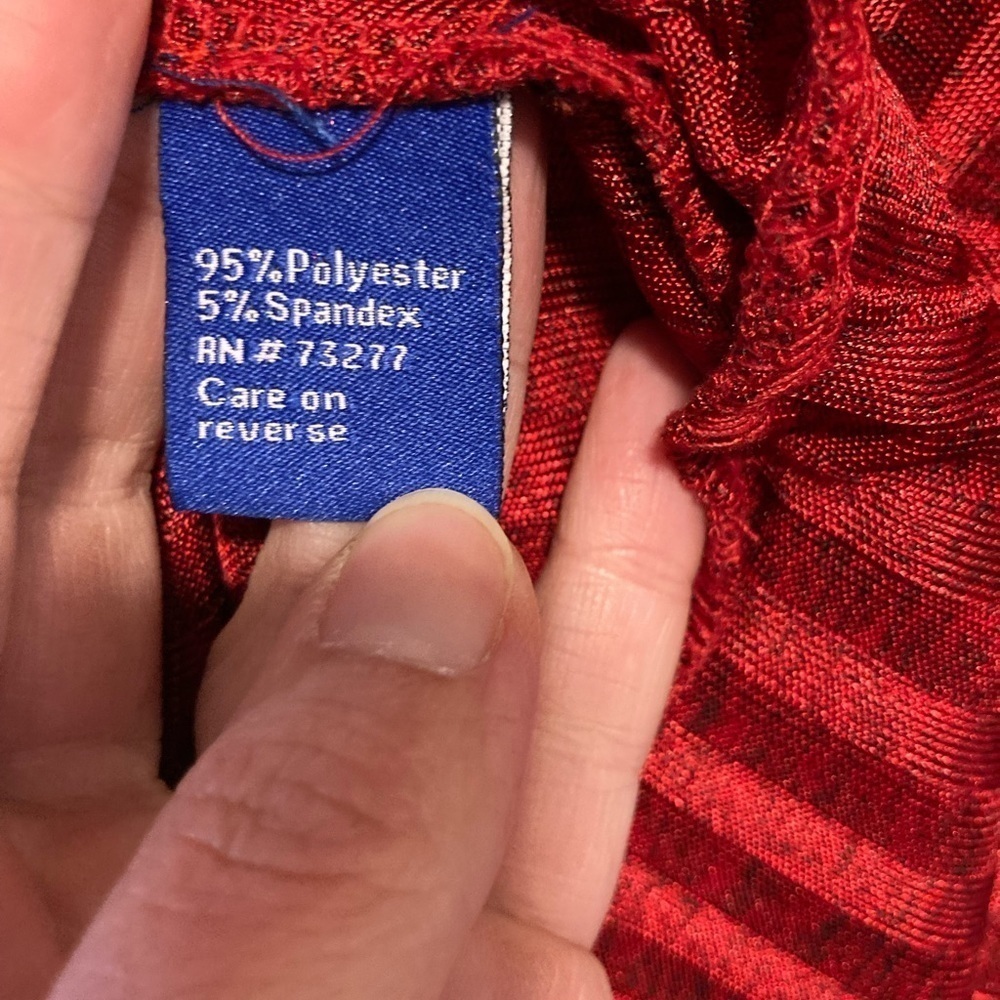 Apt. 9 red long sleeved women’s tunic blouse size medium - Picture 5 of 9